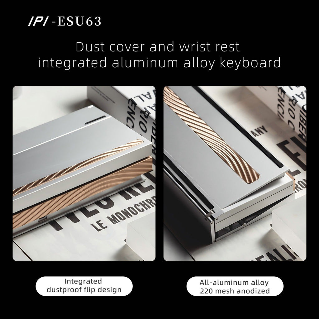 IPI ESU63 × EAZSOO — 0.03ms CNC Aluminium 63% Keyboard, 32K Scan, True 8K