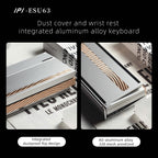 IPI ESU63 × EAZSOO — 0.03ms CNC Aluminium 63% Keyboard, 32K Scan, True 8K