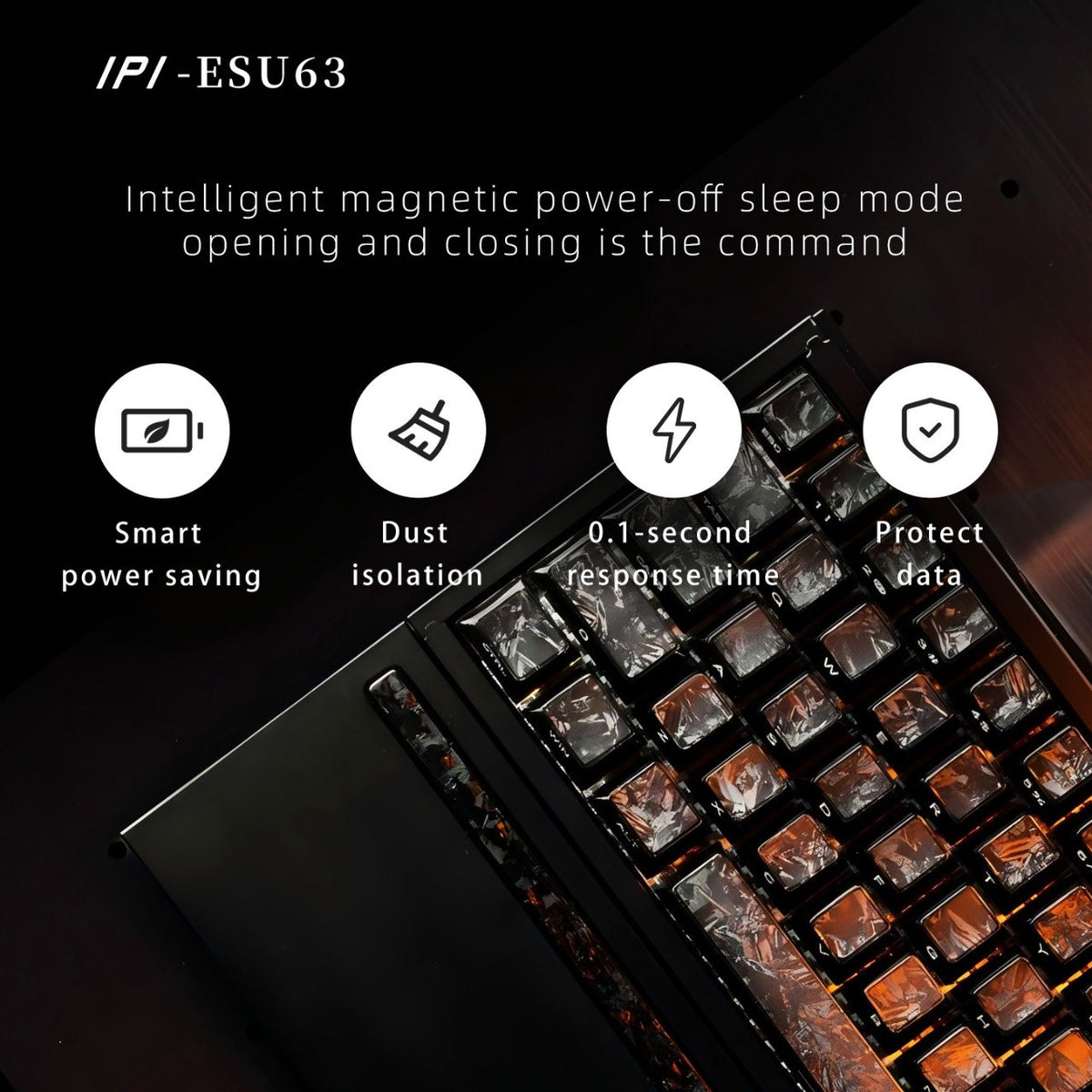 IPI ESU63 × EAZSOO — 0.03ms CNC Aluminium 63% Keyboard, 32K Scan, True 8K