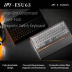 IPI ESU63 × EAZSOO — 0.03ms CNC Aluminium 63% Keyboard, 32K Scan, True 8K