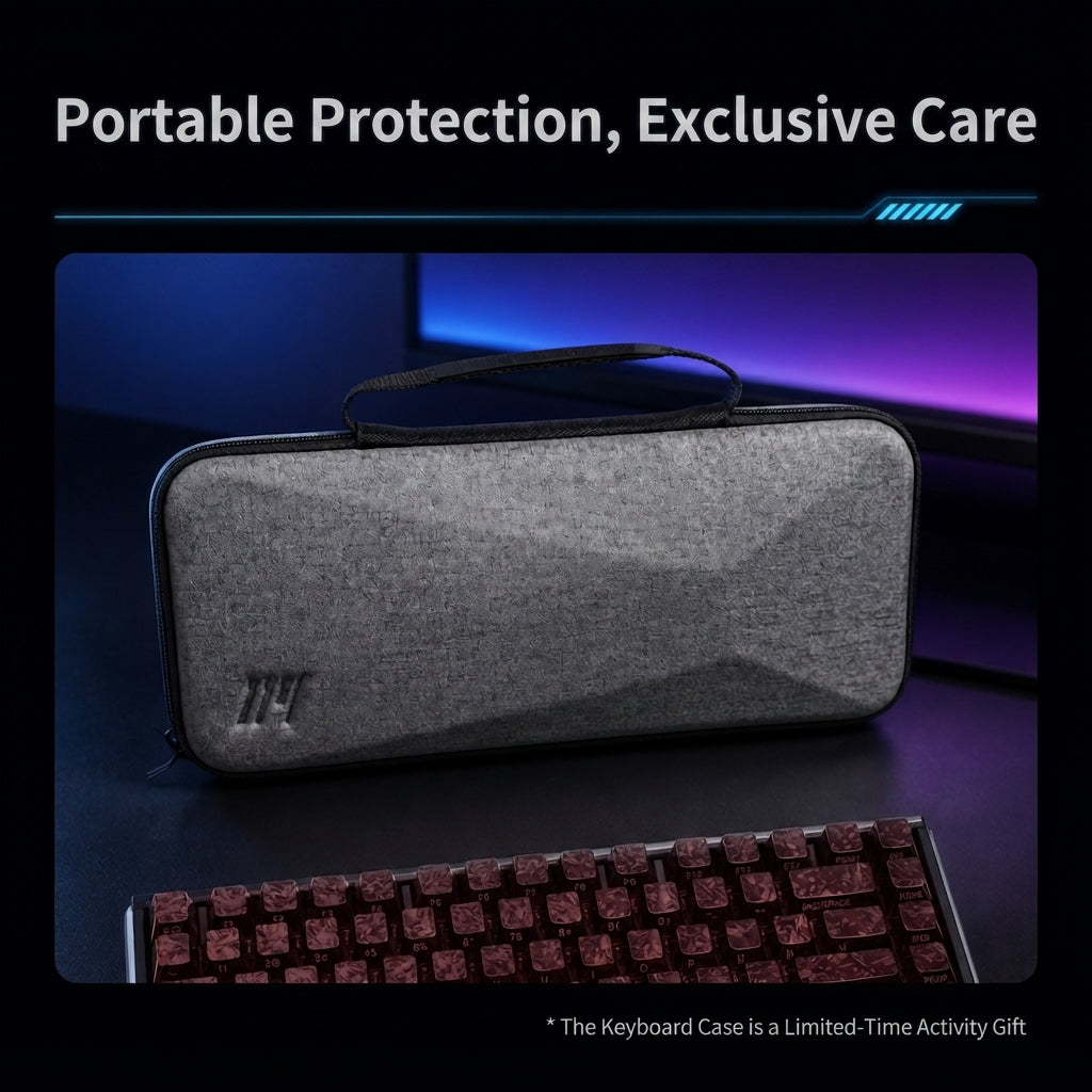 IPI FLASH 75 — لوحة مفاتيح ألعاب بمفاتيح مغناطيسية بتصميم 75%، 8000Hz، هيكل موحد من المغنيسيوم والألمنيوم