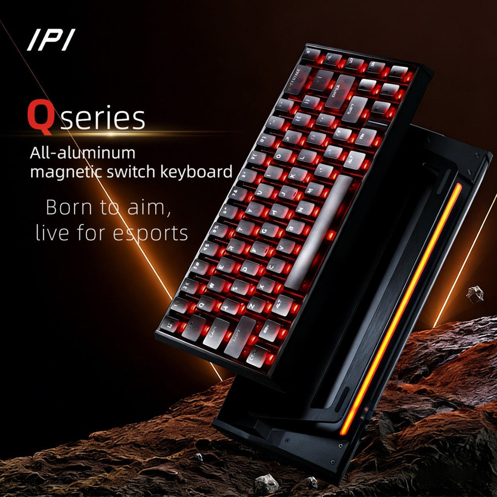 IPI Q SERIES — Aluminium Magnetic Switch Keyboard with Picatinny Rail, 65% / 75%