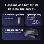 IPI QI Pro Series - Carbon Fiber Gaming Mouse - 3